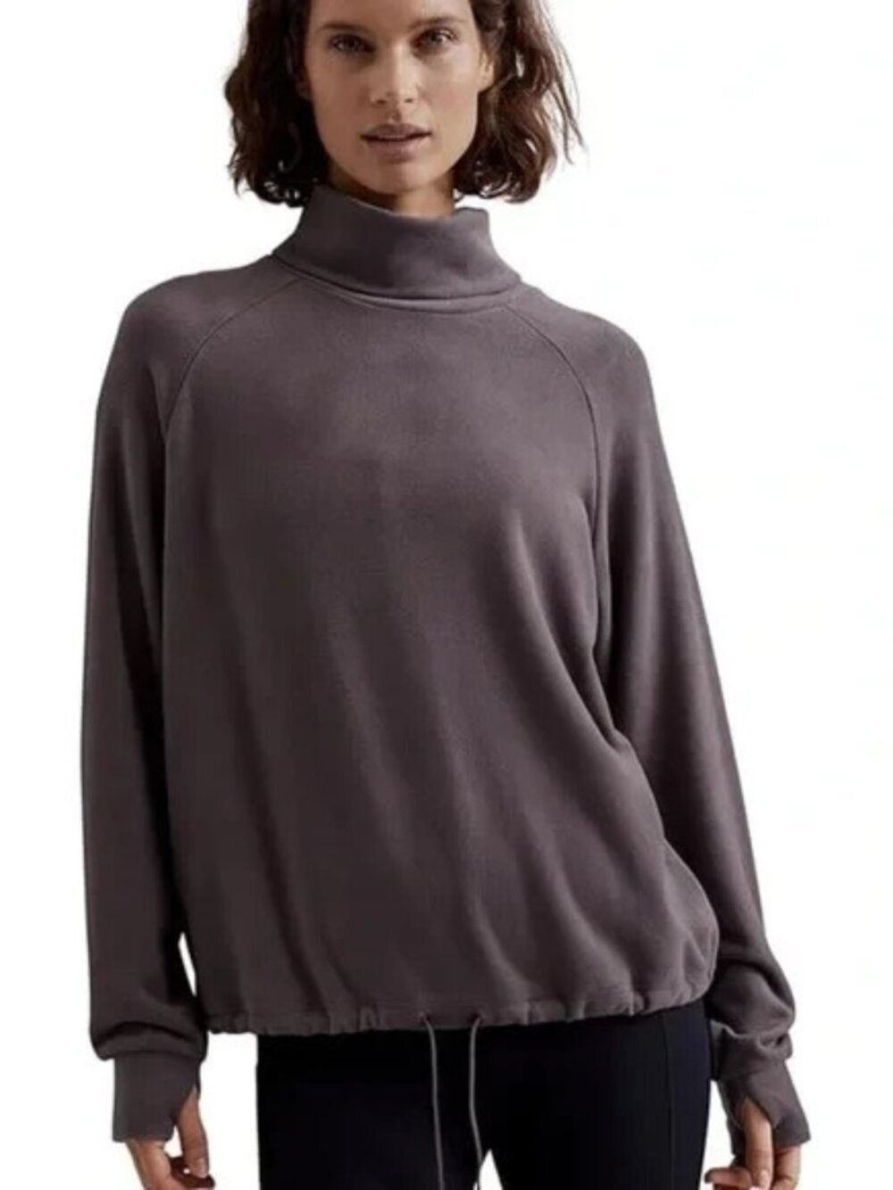 Varley Portland High Neck Mid Layer Top Training Gym Yoga Athleisure Soft Boho M